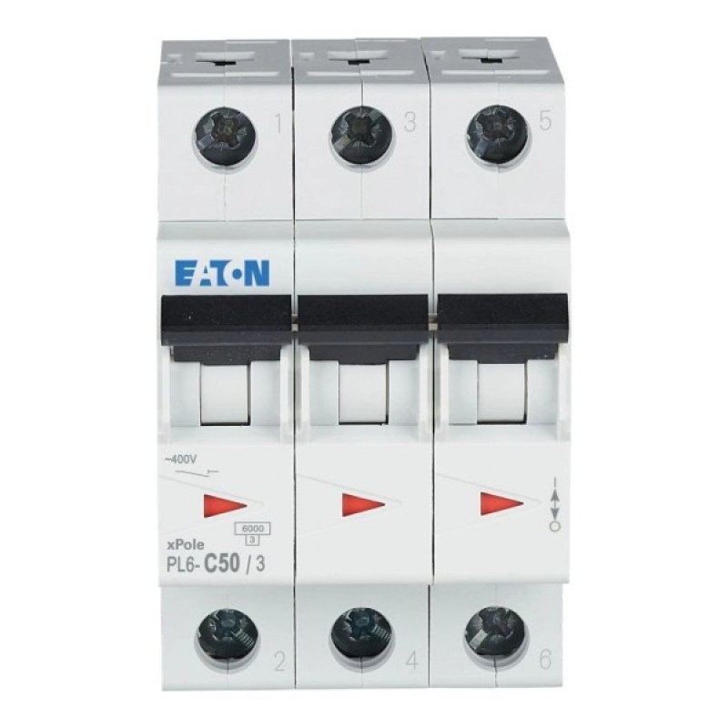 Автоматичний вимикач Eaton 3-п. М3 С 50А PL6 6кА