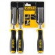 Стамеска DeWALT 150 мм з бічною ріжучою кромкою, 3 шт (DWHT0-16148)