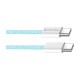Дата кабель USB-C to USB-C 1.0m 60W 3.0А blue ColorWay (CW-CBPDCC061-BL)