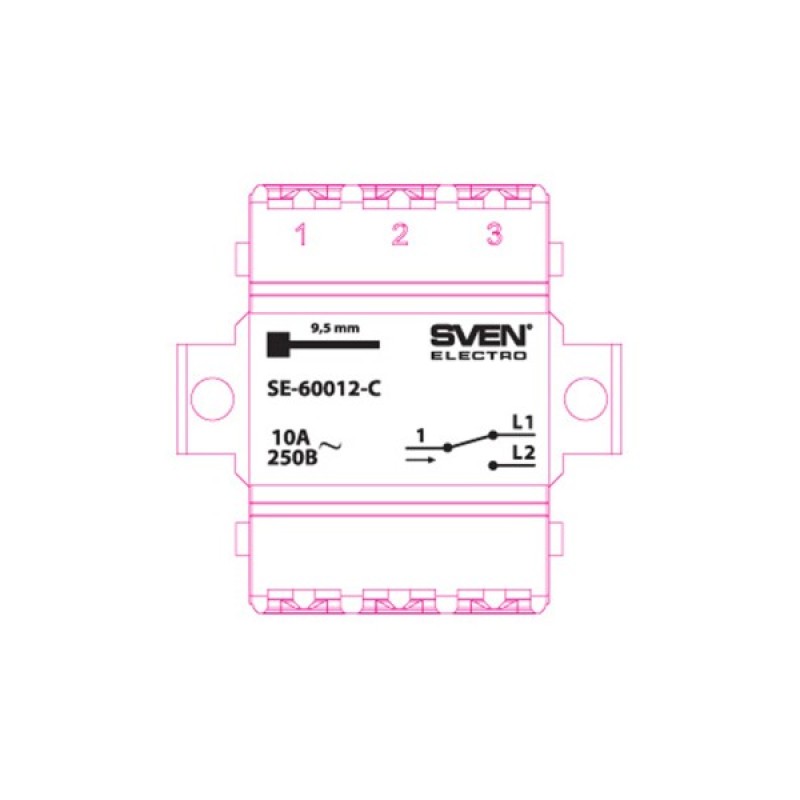 Перемикач Sven SE-60012-C cream (7100036)
