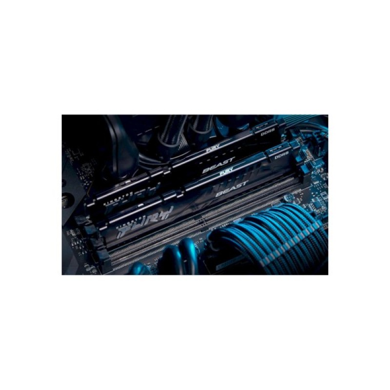 Модуль пам'яті для комп'ютера DDR5 32GB (2x16GB) 6000 MHz Beast AM5 Black Kingston Fury (ex.HyperX) (KF560C36BBEK2-32)