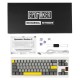 Клавіатура Epomaker Shadow-X 70 Wisteria Linear Switch Hot-Swap LCD Screen RGB Wireless/Bluetooth/USB UA White (SHX-W-WL)