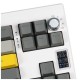 Клавіатура Epomaker Shadow-X 70 Wisteria Linear Switch Hot-Swap LCD Screen RGB Wireless/Bluetooth/USB UA White (SHX-W-WL)