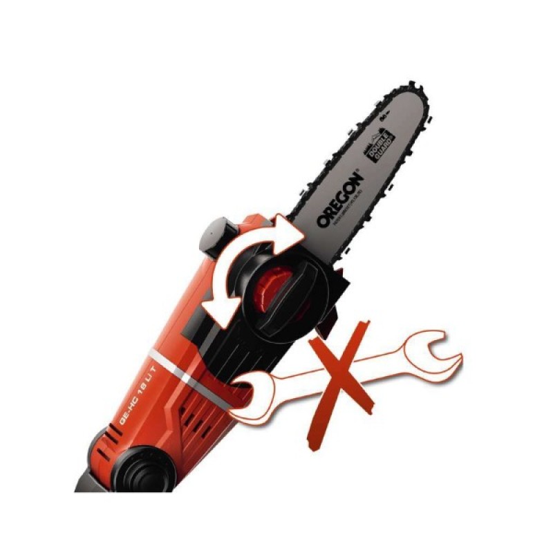 Ланцюгова пила Einhell GE-HC 18 LI T-Solo акумуляторная сучкорез (3410800)
