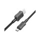 Дата кабель USB 2.0 AM to USB-C 1.0m Leader charging X94 black HOCO (6931474794291)