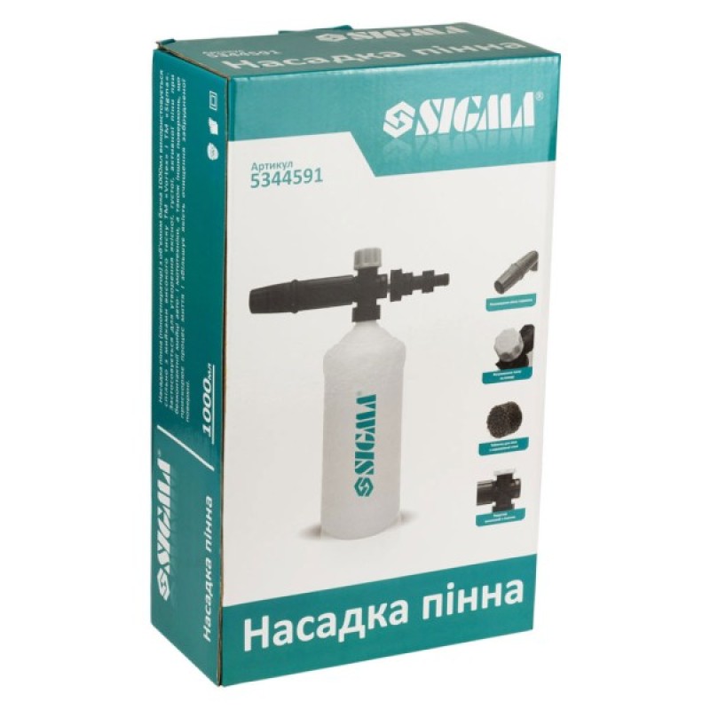 Насадка для мийки високого тиску Sigma пінна, 1л (5344591)