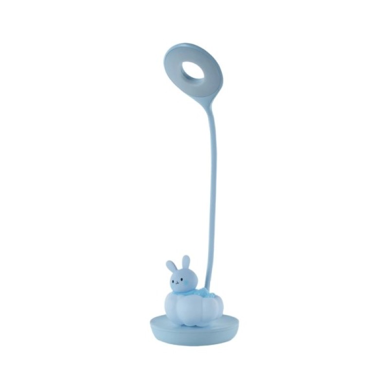 Настільна лампа Kite Cloudy Bunny LED з акумулятором, блакитна (K24-493-1-3)