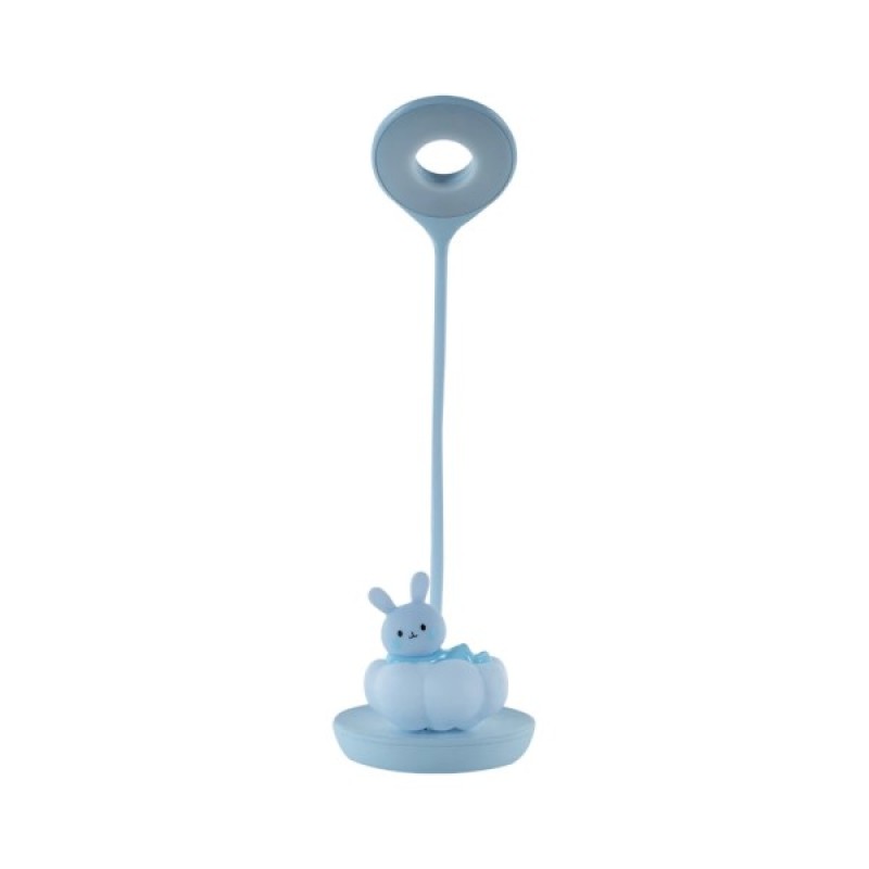Настільна лампа Kite Cloudy Bunny LED з акумулятором, блакитна (K24-493-1-3)