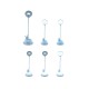Настільна лампа Kite Cloudy Bunny LED з акумулятором, блакитна (K24-493-1-3)
