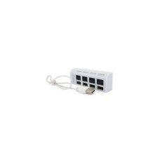 Концентратор Voltronic USB 2.0 to 4xUSB with switches white (YT-HWS4HS-W)