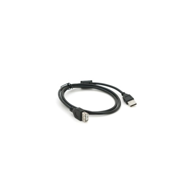 Дата кабель USB 2.0 AM/AF 1.0m ferrite black Voltronic (YT-AM/AF-1.0B)
