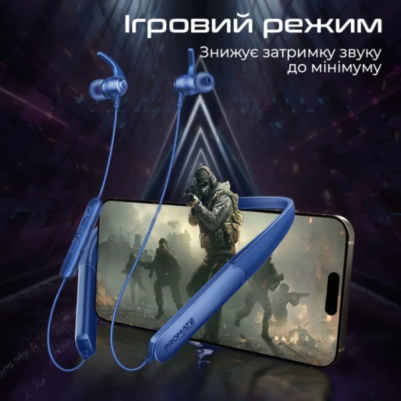 Навушники Promate Leap-200H Blue (leap-200h.blue)