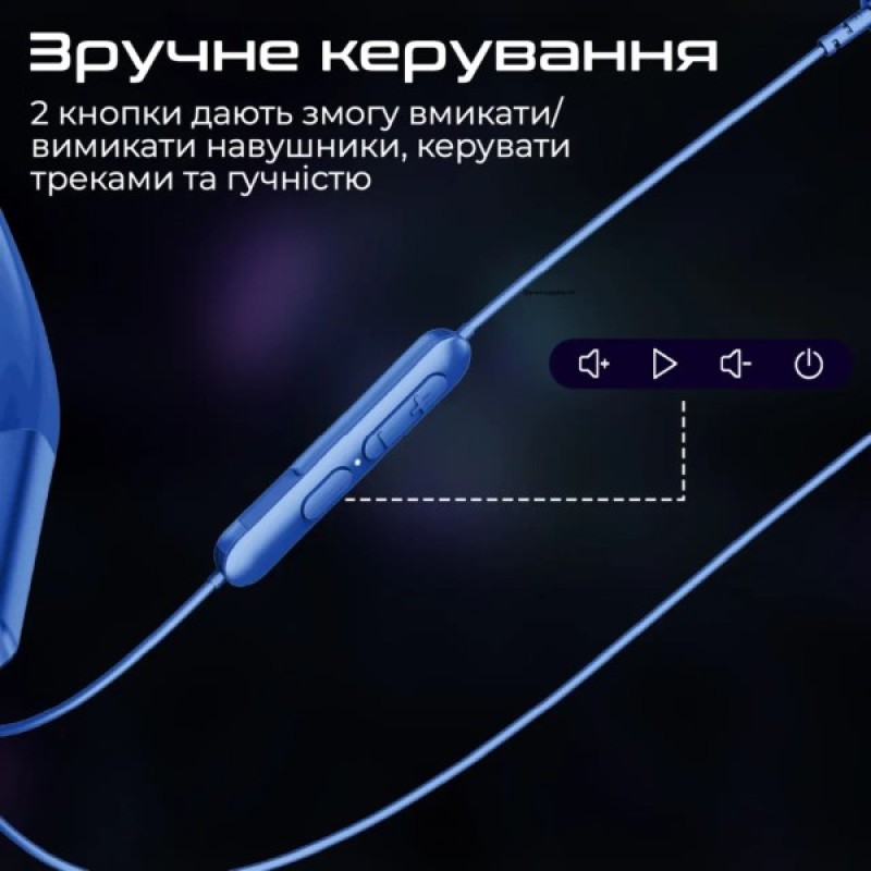 Навушники Promate Leap-200H Blue (leap-200h.blue)