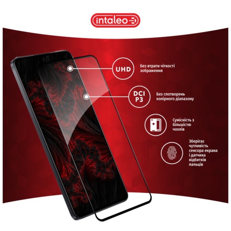 Скло захисне Intaleo Full Glue Realme C75 Black (1283126608186)
