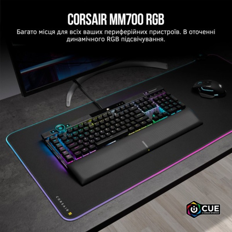 Килимок для мишки Corsair Corsair MM700 RGB (CH-9417070-WW)