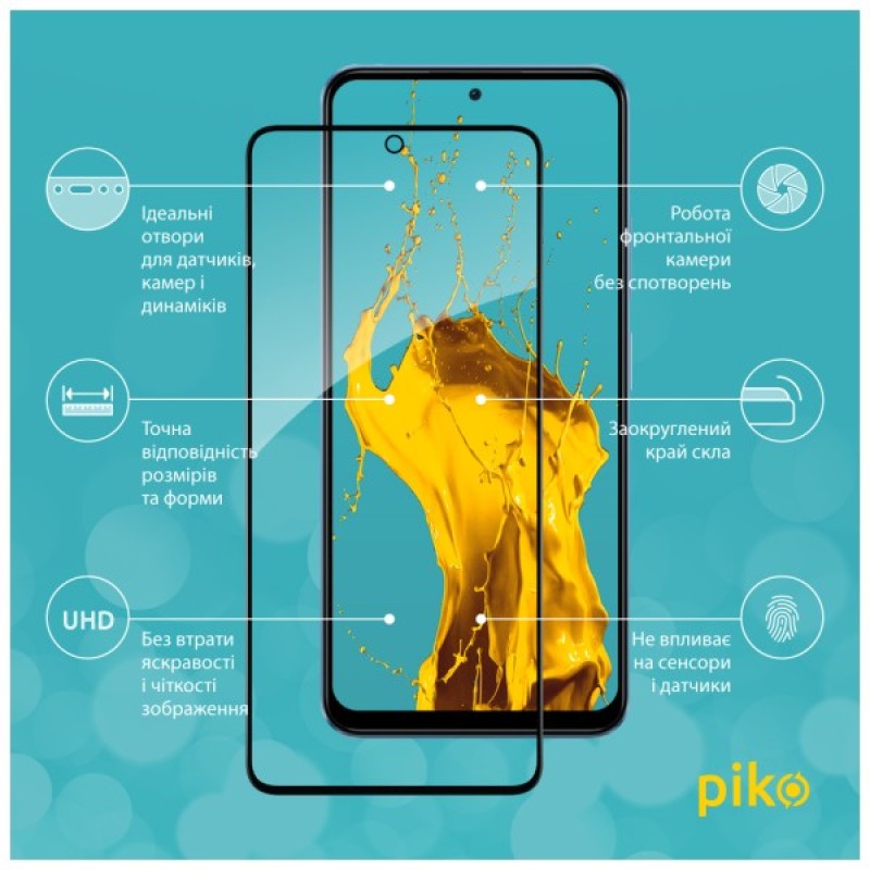 Скло захисне Piko Full Glue Xiaomi Poco X5 Black (1283126567445)