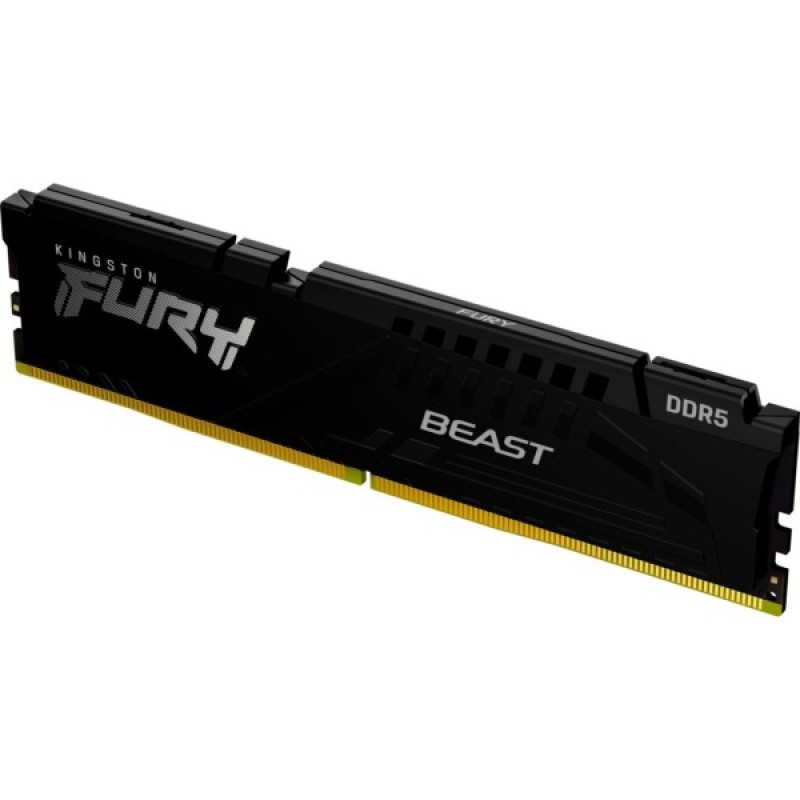 Модуль пам'яті для комп'ютера DDR5 32GB 6400 MHz Beast Black EXPO Kingston Fury (ex.HyperX) (KF564C32BBE-32)