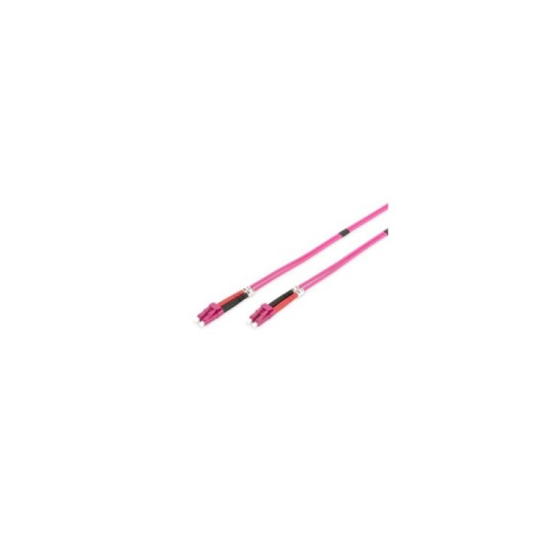 Оптичний патчкорд Digitus LC/UPC-LC/UPC, 50/125, MM, OM4, duplex, 1м (DK-2533-01-4)