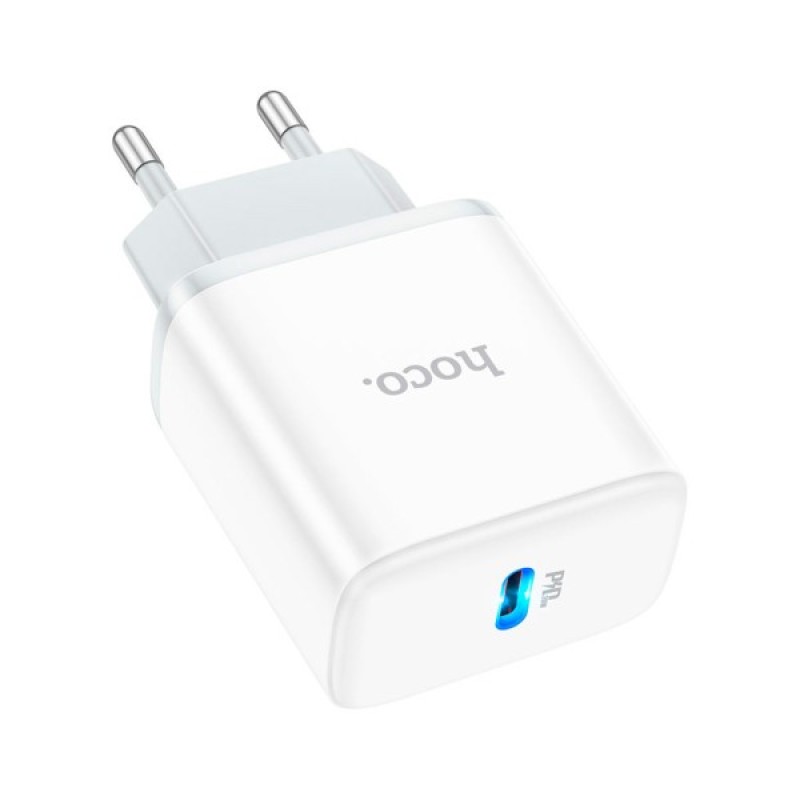 Зарядний пристрій HOCO C104A Stage USB-C PD20W White (6931474782892)