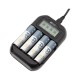 Зарядний пристрій для акумуляторів PowerPlant PP-UN4 (AA, AAA / input microUSB DC 5V/2A) (PP-UN4)