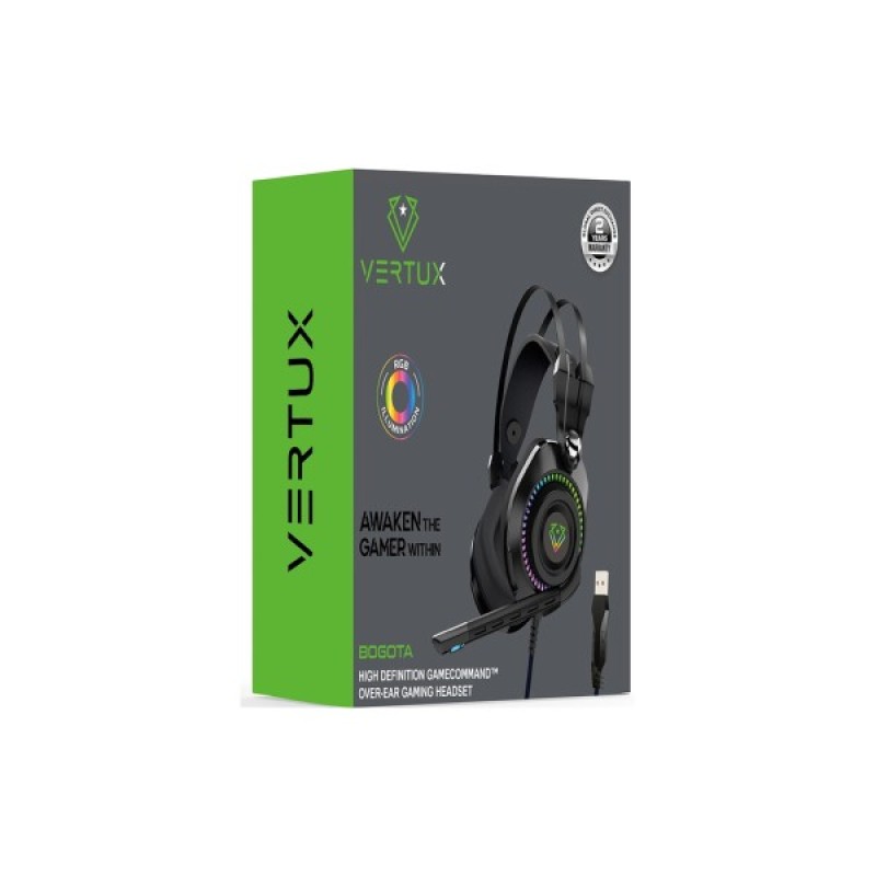 Навушники Vertux Bogota 7.1 USB Black (bogota.black)