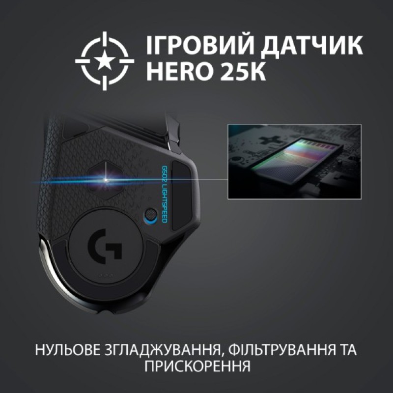 Мишка Logitech G502 Lightspeed Black (910-005567)