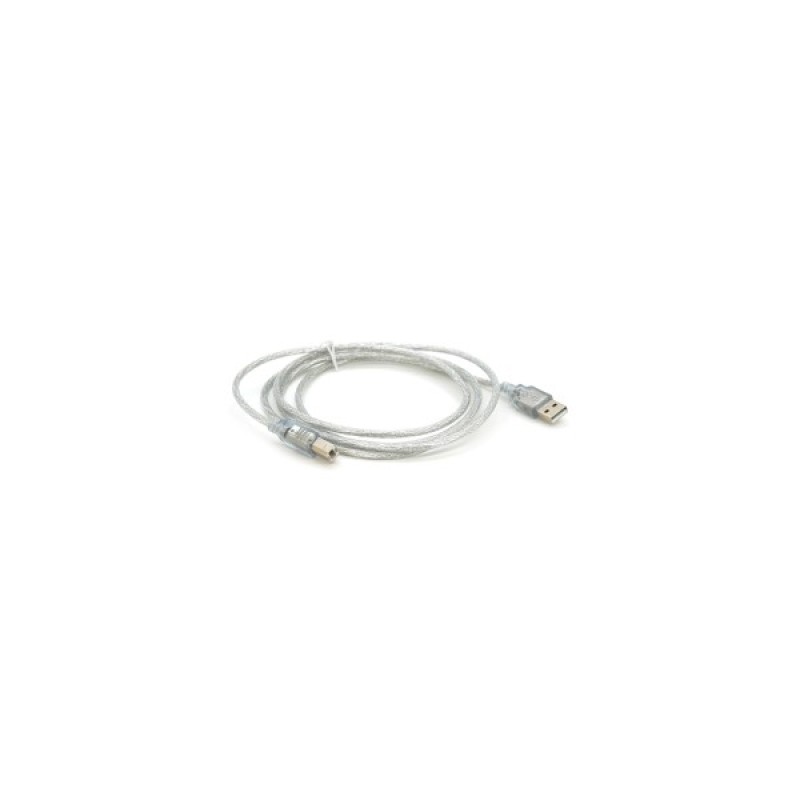 Кабель для принтера USB 2.0 AM/BM 1.8m transparent Voltronic (YT-AM/BM-1.8T)
