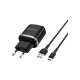 Зарядний пристрій BOROFONE BA36A High Speed USB QC3.0 + cable USB to USB-C 18W Black (6931474716002)