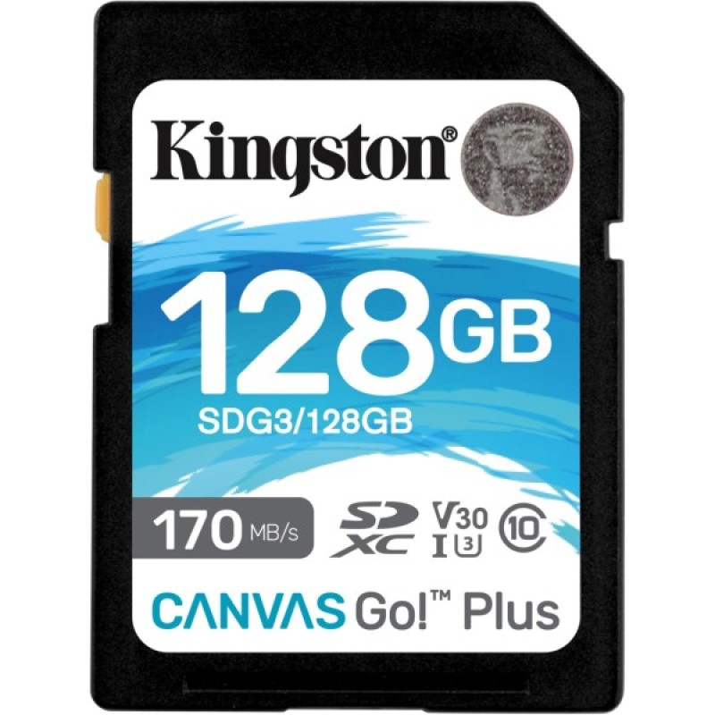 Карта пам'яті Kingston 128GB SDXC class 10 UHS-I U3 Canvas Go Plus (SDG3/128GB)
