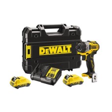 Шуруповерт DeWALT 12V XR Li-Ion, 8 Нм, 1100 об/мин, 2x2Ah, кейс (DCF601D2)