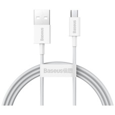 Дата кабель USB 2.0 AM to Micro 5P 2.0m Superior Fast Charging 2A white Baseus (CAMYS-A02)
