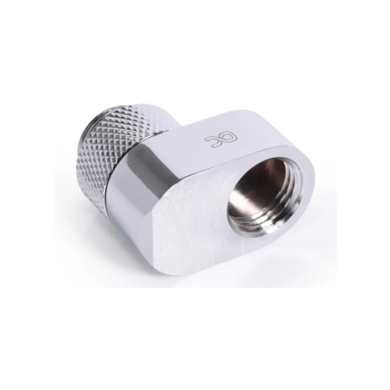 Фітинг для СРО Alphacool Eiszapfen 16mm off set fitting rotatable - chrome (17602)