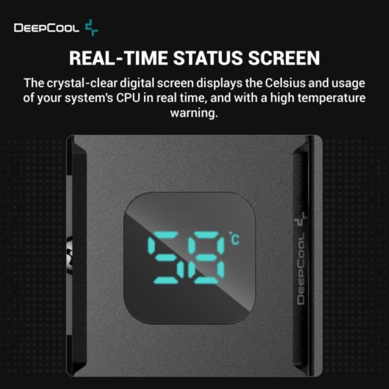 Кулер до процесора Deepcool AG400 DIGITAL BK ARGB
