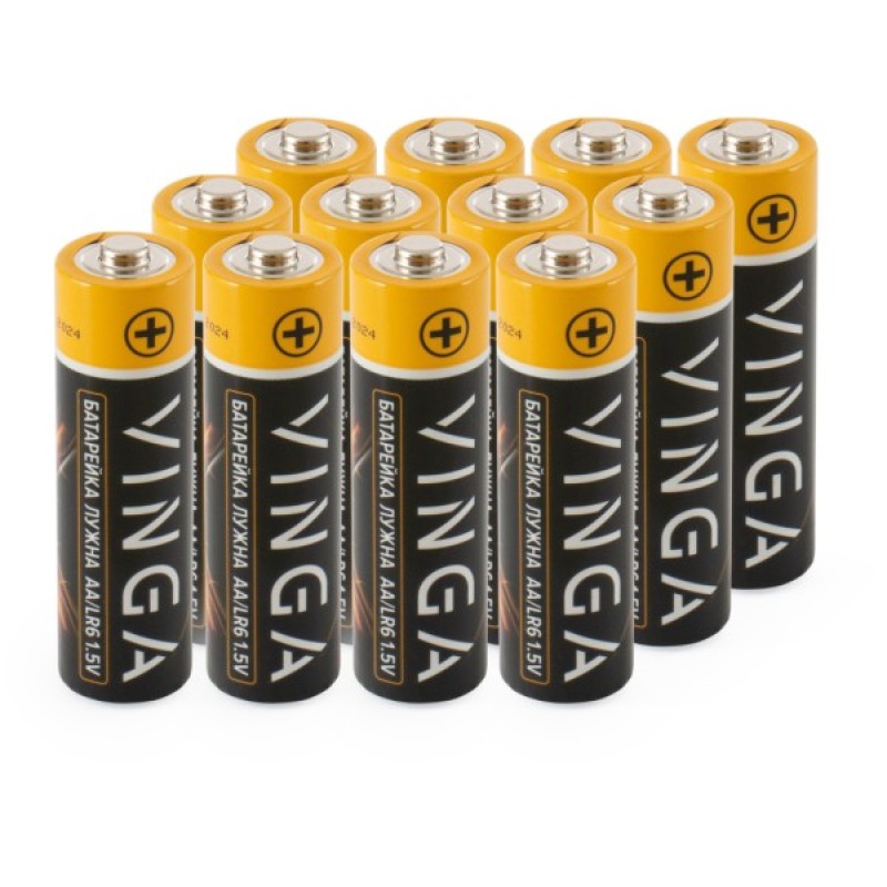 Батарейка AA LR6 Alkaline 12pcs Blister Vinga (VJABAA12)