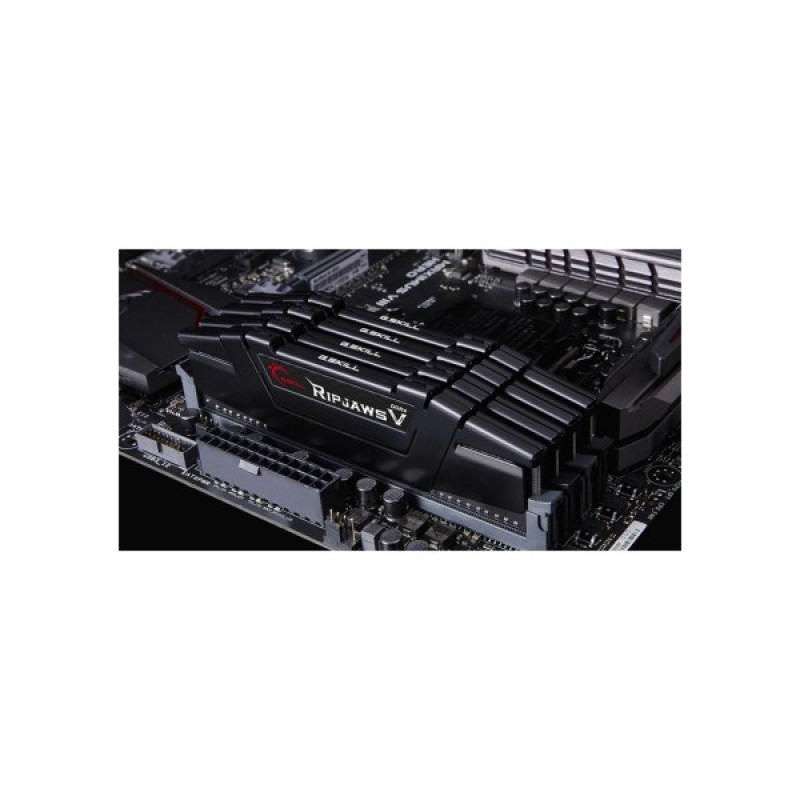 Модуль пам'яті для комп'ютера DDR4 128GB (4x32GB) 3600 MHz RipjawsV Black G.Skill (F4-3600C18Q-128GVK)