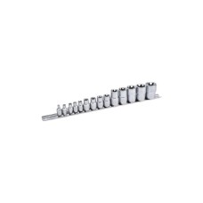 Набір головок Toptul TORX на планці 1/4"-1/2" E4-E24 14шт. (GAAR1402)