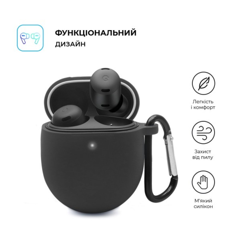 Чохол для навушників Armorstandart Hang Case для Google Pixel Buds Pro Black (ARM75403)