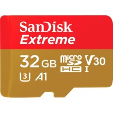 Карта пам'яті SanDisk 32GB microSDHC class 10 UHS-I A1 V30 Extreme (SDSQXAF-032G-GN6GN)