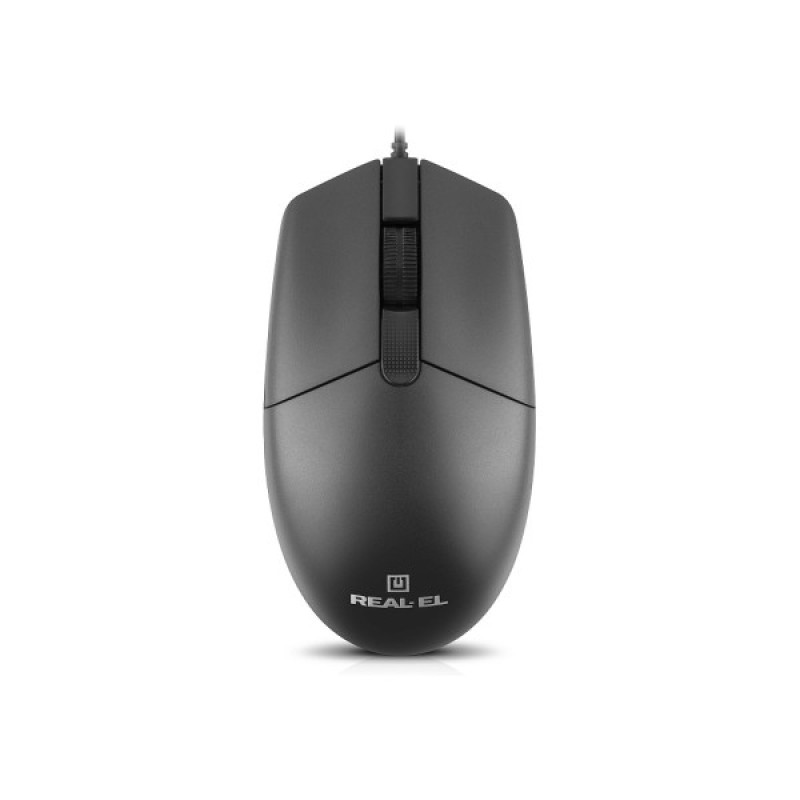 Мишка REAL-EL RM-210 USB Black (EL123200036)