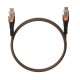 Дата кабель USB-C to USB-C 0.75m v3.2 240W Rugged double braided nylon black+orange UAG (9B4415114097)