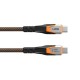 Дата кабель USB-C to USB-C 0.75m v3.2 240W Rugged double braided nylon black+orange UAG (9B4415114097)