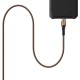 Дата кабель USB-C to USB-C 0.75m v3.2 240W Rugged double braided nylon black+orange UAG (9B4415114097)