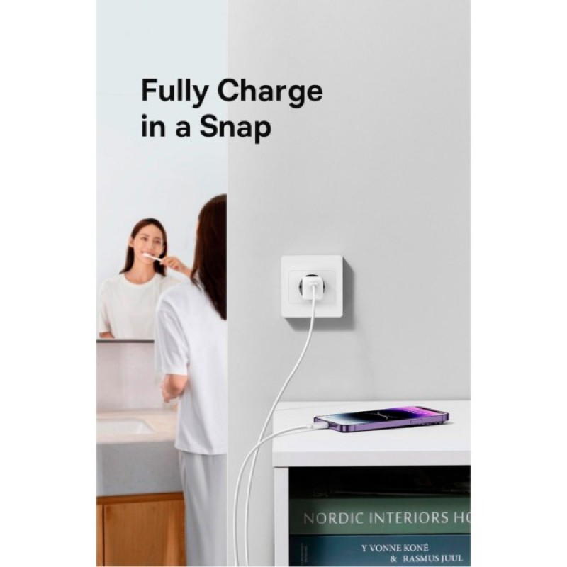 Зарядний пристрій Baseus GaN5 Fast Charger USB-C 30W black (CCGN070401)