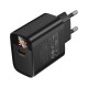 Зарядний пристрій BOROFONE BA97A Ilustre USB-C PD30W digital display Black (6941991120480)