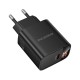 Зарядний пристрій BOROFONE BA97A Ilustre USB-C PD30W digital display Black (6941991120480)