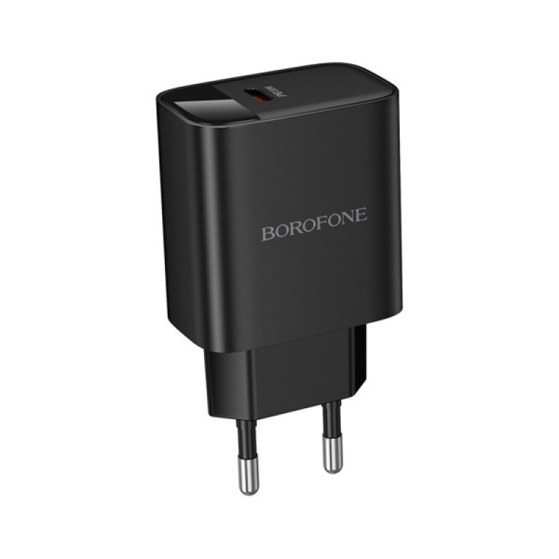 Зарядний пристрій BOROFONE BA97A Ilustre USB-C PD30W digital display Black (6941991120480)