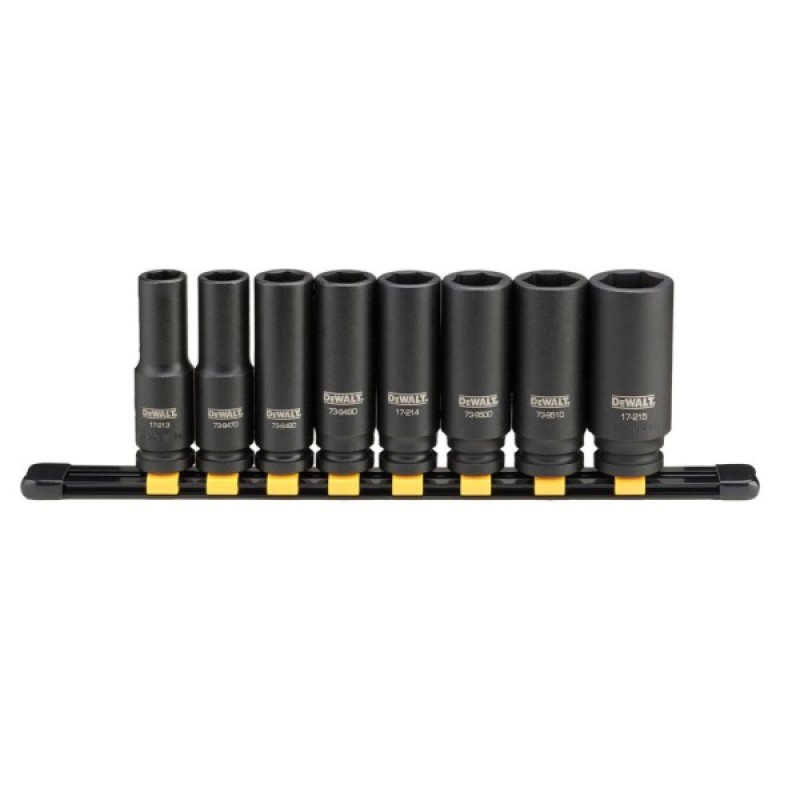 Набір головок DeWALT ударних, 1/2", 8 шт. (DWMT86090-0)