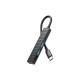 Концентратор XO USB-C 4-in-1 порти XO HUB014B.black (HUB014B.black)