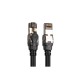 Патч-корд 1м, S/FTP, cat 8.1, AWG 24/7, LSZH, black Digitus (DK-1843-010)