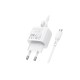 Зарядний пристрій BOROFONE BAS42A Potential USB QC3.0 + cable USB to Micro 5P White (6941991113796)